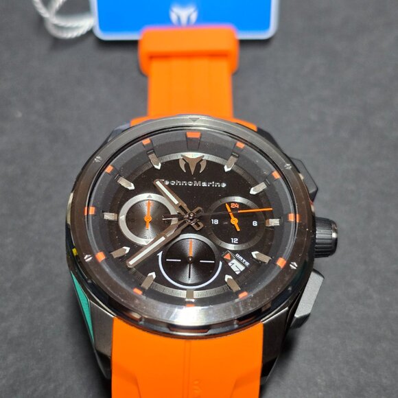 TechnoMarine Ocean Nomad Men's Watch - 43mm, Orange (TM-318099) - Picture 9 of 12